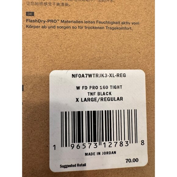 North Face Women's FD PRO 160 Tight Size XL Baselayer Black NWB Flash Dry Warmer - Picture 10 of 12